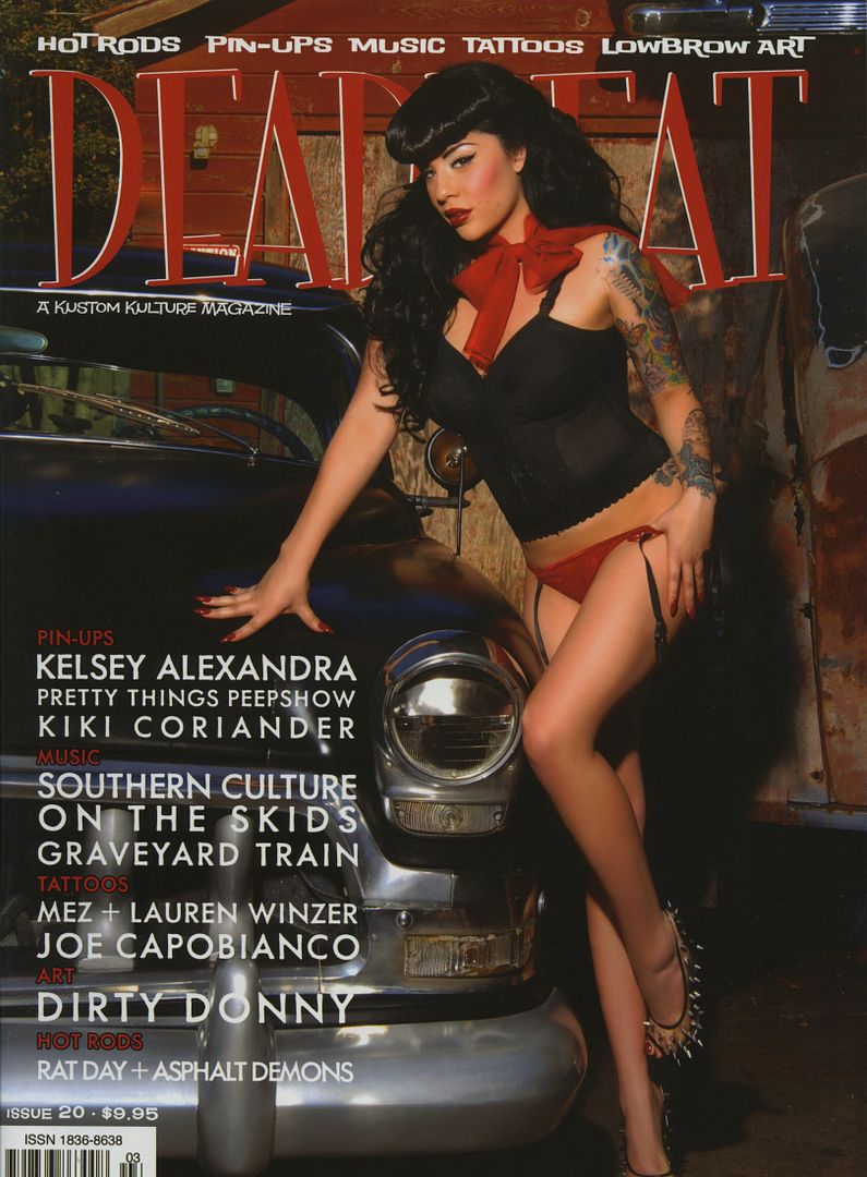 Deadbeat Magazine 20 Hot Rod Rat Pinup Deluxe Custom Rockabilly Tattoo